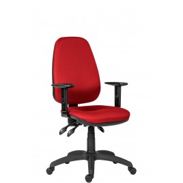 Работен стол Antares 1540 ASYN BR16, дамаска D3, червен