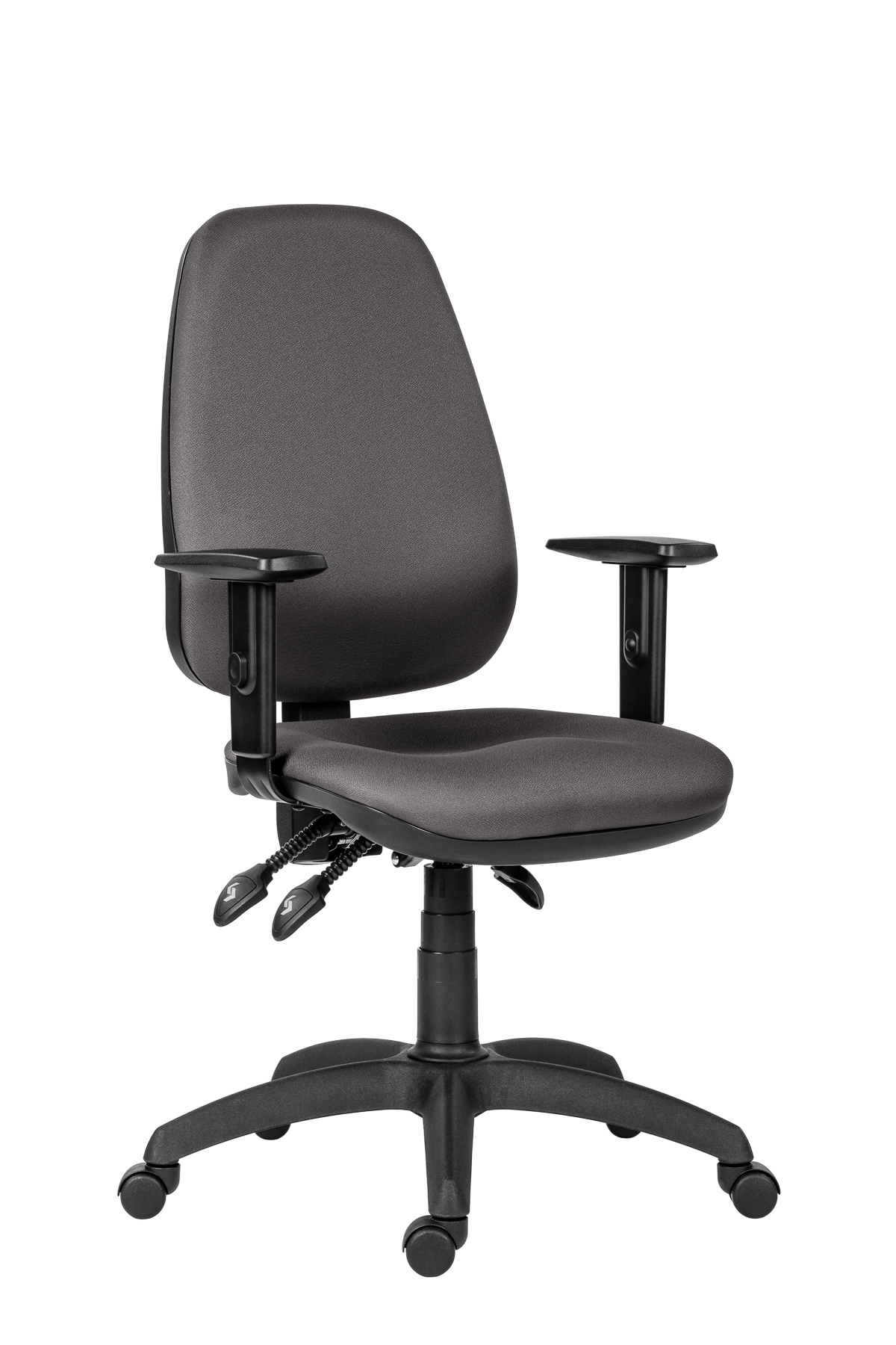 Работен стол Antares 1540 ASYN BR16, дамаска D5, сив